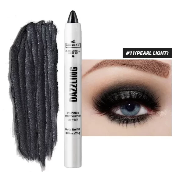12 Colors Pearlescent Eyeshadow Pencil Waterproof Long Lasting Glitter Shimmer Eye Shadow Pen Eyeliner Stick Eyes Makeup Tools - Image 9