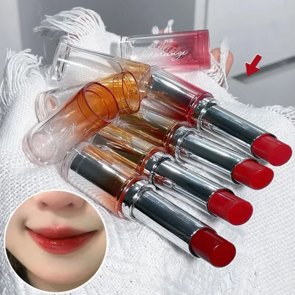 Jelly Tinted Lip Balm Makeup Moisturizing Rose Tea Non-Stick Cup Lip Plumper Crystal Gloss Red Lipstick Lips Makeup Cosmetics