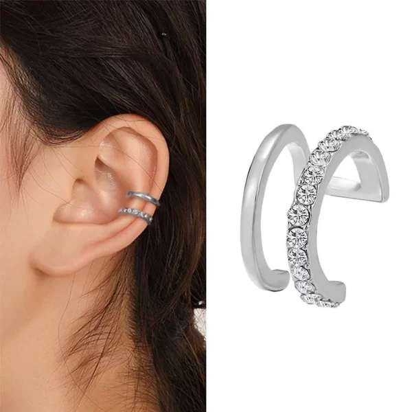 Punk Ear Clip Earrings For Women Jewelry Ear Cuffs Without Hole Fake Piercing Earring Earcuff C-shape Clip On Earrings Brincos - Image 30