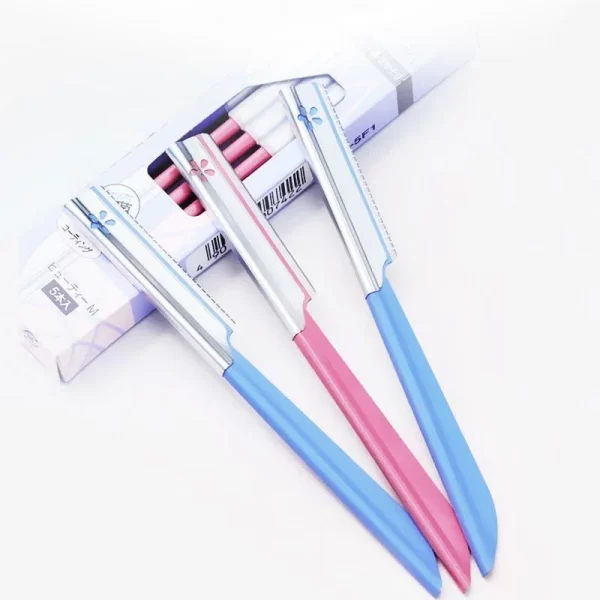Karsyngirl 5pc Eyebrow Epilator Sets for Women Makeup Beauty Eyebrows Hair Removal Styling Tool Steel Blade Facial Razor Trimmer - Image 4