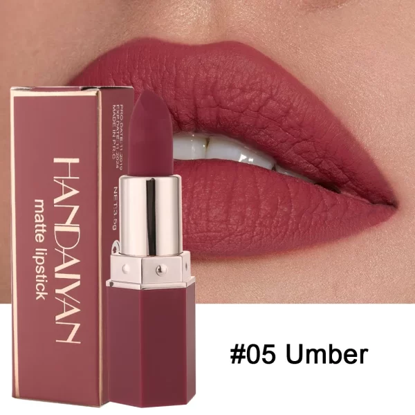 6 Colors Makeup Matte Lipstick Waterproof Long Lasting Lip Stick Sexy Red Pink Velvet Nude Lipsticks Women Cosmetics Batom - Image 4