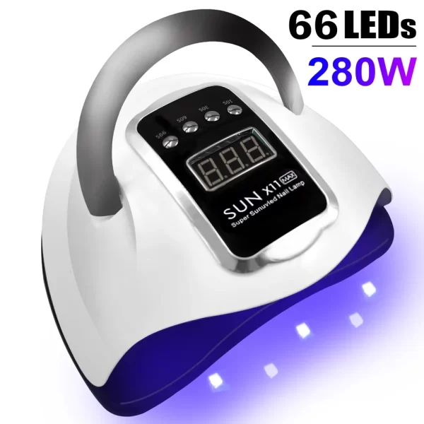 300W UV LED Nail Lamp for Nails Curing All Gel Polish with Large Screen  Professional Nail Equipment Manicure Drying Lamps - Image 9