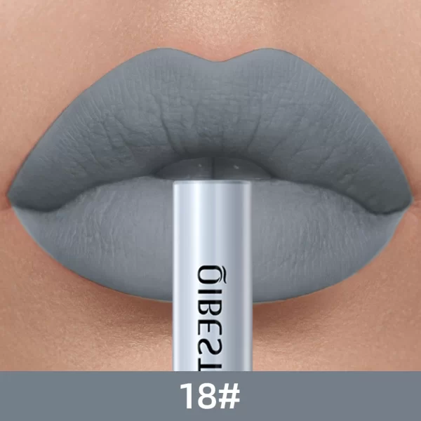 QIBEST Matte Liquid Lipstick Waterproof Long Lasting Velvet Mate Nude Red Lip Gloss Lint Tube Makeup Cosmetic Lipsticks Lipgloss - Image 17