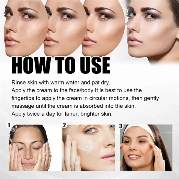 Astragalus Whitening Cream Freckles Remove Melasma Fade Dark Spot Dark Yellow Skin Brighten Anti-aging Moisturize Face Skin Care - Image 5