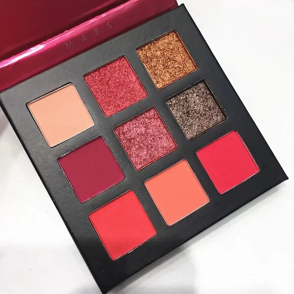 Beauty GLAZED Eyeshadow Palette 9 Color Shimmer Matte Longlasting Waterproof Palette Makeup - Image 4