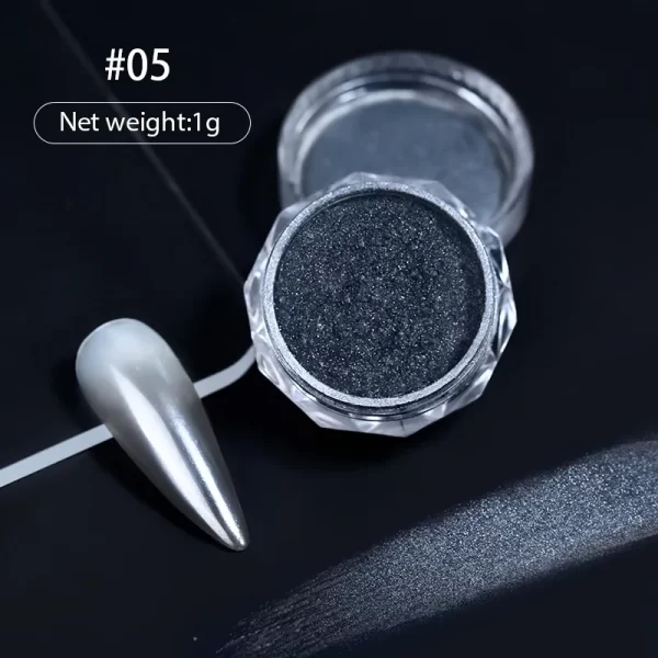 1jar Gradient Chrome Nail Powder Optical Neon Mirror Powder Metallic Mirror Effect Chameleon Pigment Glitter For DIY Manicure - Image 47