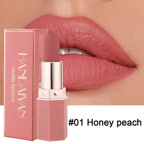 6 Colors Makeup Matte Lipstick Waterproof Long Lasting Lip Stick Sexy Red Pink Velvet Nude Lipsticks Women Cosmetics Batom - Image 3