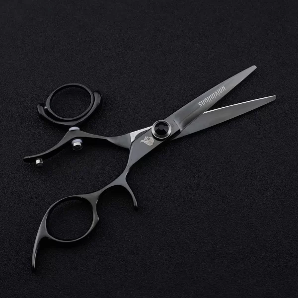 5.5" Swivel Thumb Hair Cutting Shears Japanese Hairdressing Scissors Rotating Thumb Shears Swivel Thumb Scissor Flying Shears - Image 4