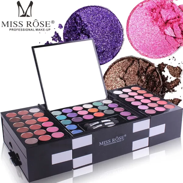 Miss Rose Professional Makeup 194 Color Matte Shimmer Palette Cosmetic Foundation Powder Blush Eyebrow Contouring Beauty Kit Box - Image 8