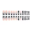 24PCS/1BOX Black French Wearing Sweet and Cool Nail Patch Glitter Love Stars in Europe and America Dark Department Fake Nail - Image 4