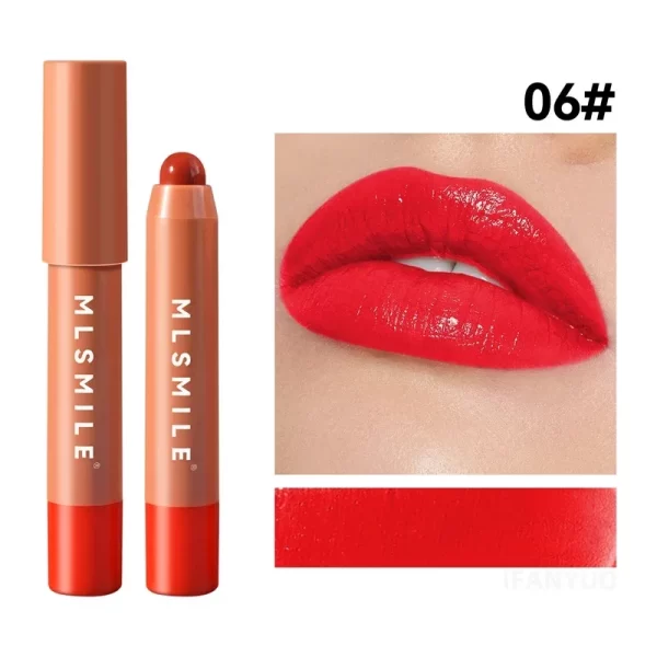 6 Colors Moisturizing Lipstick Pen Long Lasting Bright Water Lip Gloss Sexy Red Lip Makeup Tint Easy To Color Lipstick NEW - Image 11