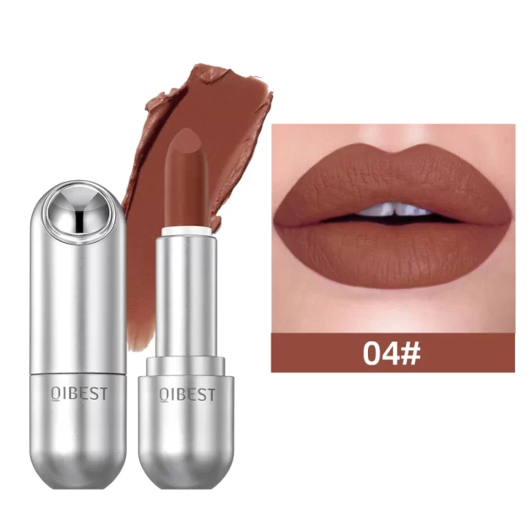 QIBEST Matte Lipstick Waterproof Long Lasting Non-stick Cup Lip Stick Not Fading Sexy Red Orange Velvet Lipstick Makeup Cosmetic - Image 8