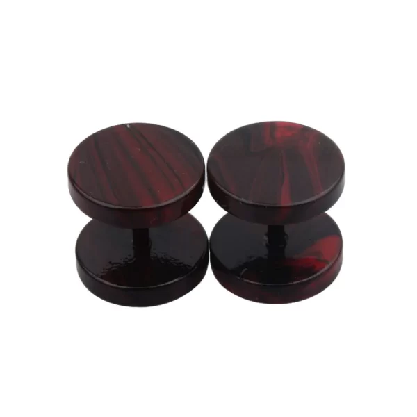 19 Pairs Stainless Steel Men Earrings Studs Ear Piercing Plugs Tunnel Screw Fake Gauges Earrings Flat Back Stud Earring Set - Image 14