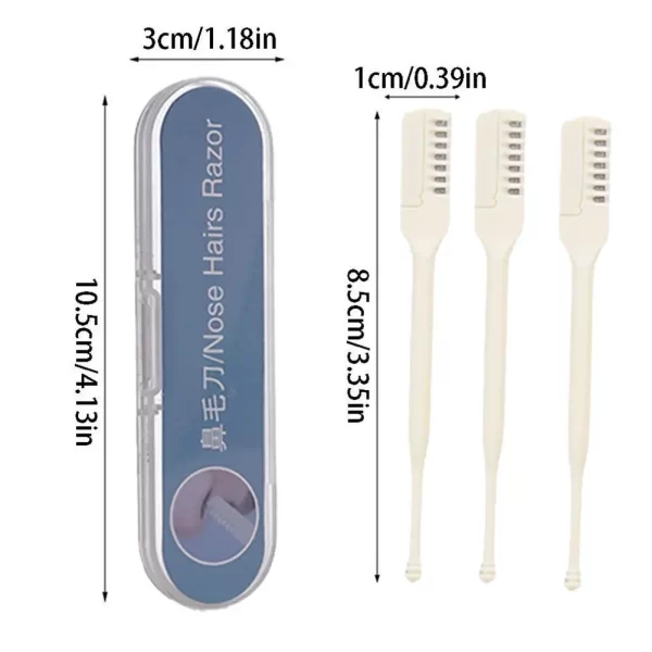 Double Sided Nasal Hair Cutter For Nose Hair Trimmer Nose Hair Trimmer Tool 360 Degree Rotate Nostril Cleaning Scissors - Image 6