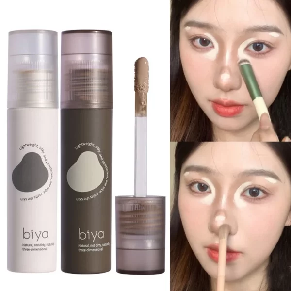 Face Brighten Liquid Bronzer Contouring Makeup Waterproof Nose Shadow Contour Lasting Natural Concealer Highlighter Cosmetics - Image 3