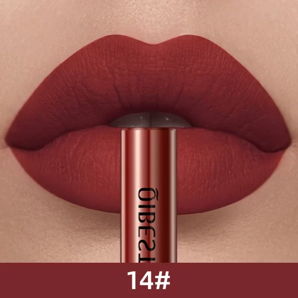 QIBEST Matte Liquid Lipstick Waterproof Long Lasting Velvet Mate Nude Red Lip Gloss Lint Tube Makeup Cosmetic Lipsticks Lipgloss - Image 13