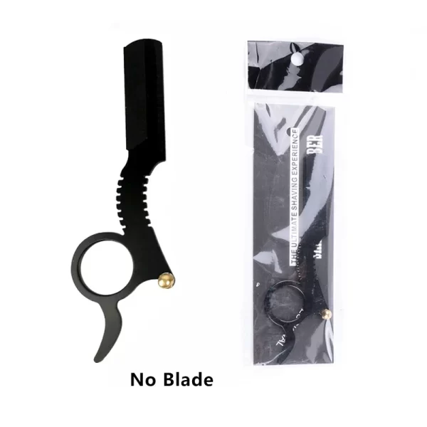 Foldable Barber Razor Haircut Beard Eyebrow Portable Shaving Tool Depilation Razor Hairdresser Trimming Blades Replaceable - Image 7