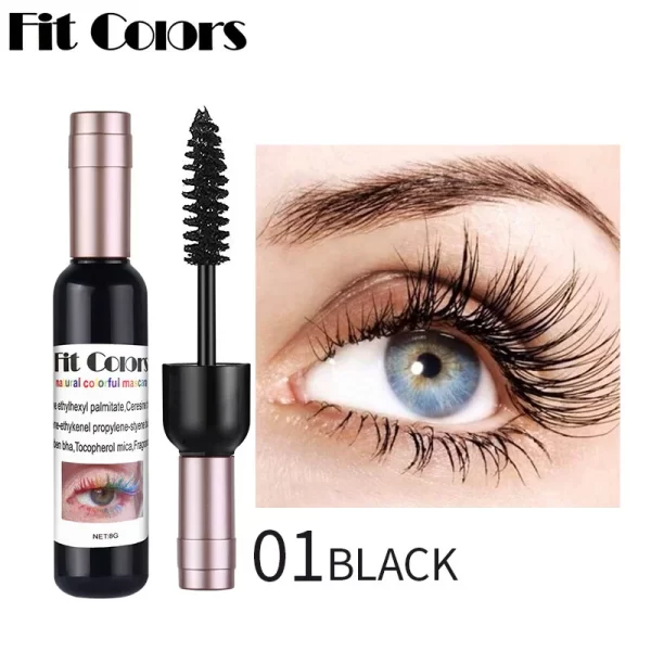 6 Colors Lasting Styling Waterproof Mascara Volum Quick Dry Blue Purple Pink Curling Lengthen Long Eyelash Silk Extension Cream - Image 3