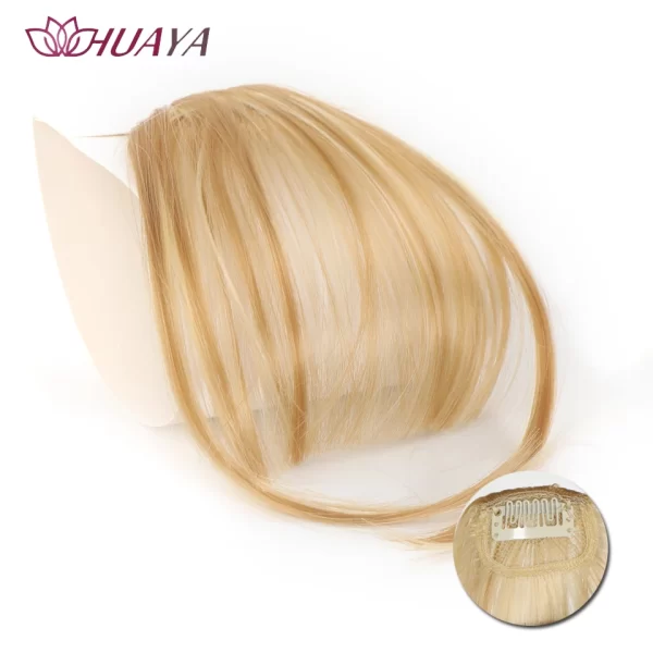 HUAYA Synthetic Hair Bangs Clips Front Side Long Bangs Fake Fringe Clip In Hair Extensions Accessories for Women - Image 24