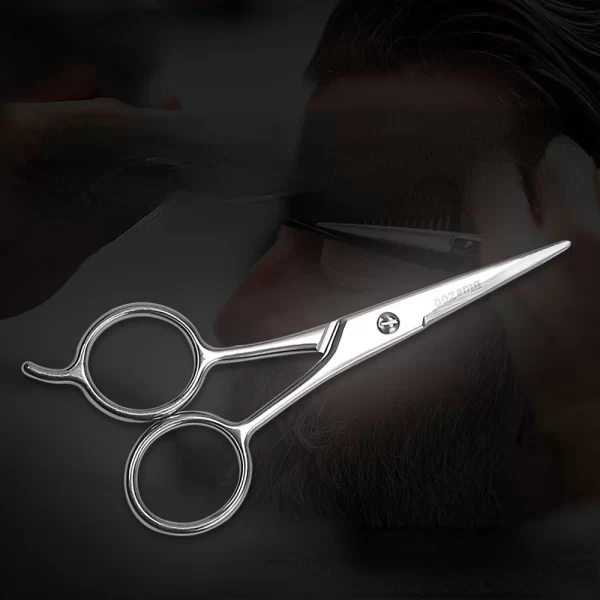 Big Ring Scissors Nose Hair Beard Beard Eyebrow Stainless Steel Beauty Scissor Silver Color Gift for Father