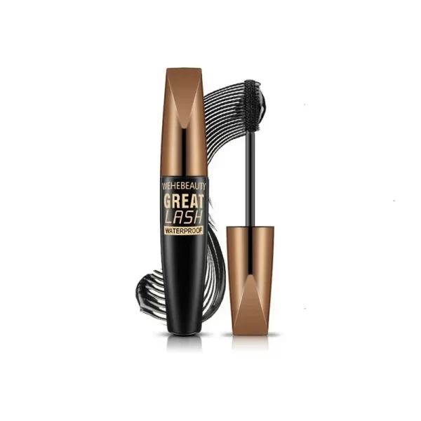 5D Waterproof Mascara Lengthens Eyelashes Extension Black Silk Fiber Mascara Female Makeup Cosmetic Waterproof Mascara - Image 7