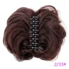 Women's Hair Bun Synthetic Bands Short Curly Chignon Hairpins Claw In Hairpieces for Fake False Hair Scrunchy Black Brown - Image 10