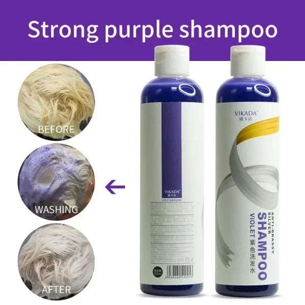 Purple Shampoo Linen Bleaching Hair Correction Yellow Removing Long Lasting Color Locking Protecting Shampoo Soap Bio Extratus - Image 3