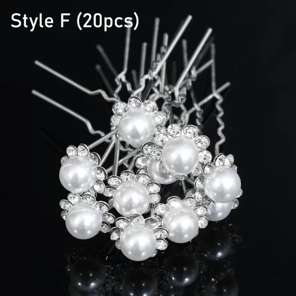 Silver Color Pearl Rhinestone Wedding Hair Combs Hair Accessories for Women Accessories Hair Ornaments Jewelry Bridal Headpiece - Image 22