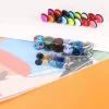 19 Pairs Stainless Steel Men Earrings Studs Ear Piercing Plugs Tunnel Screw Fake Gauges Earrings Flat Back Stud Earring Set - Image 4