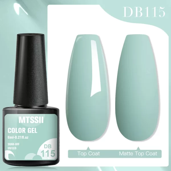 Mtssii 7ml No Wipe Top Base Coat Nail Gel polish Matte Top Coat  Enhancer Varnish Semi Permanent Soak Off UV LED Nail Art Tool - Image 76