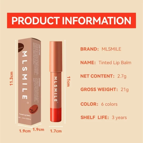 6 Colors Moisturizing Lipstick Pen Long Lasting Bright Water Lip Gloss Sexy Red Lip Makeup Tint Easy To Color Lipstick NEW - Image 6
