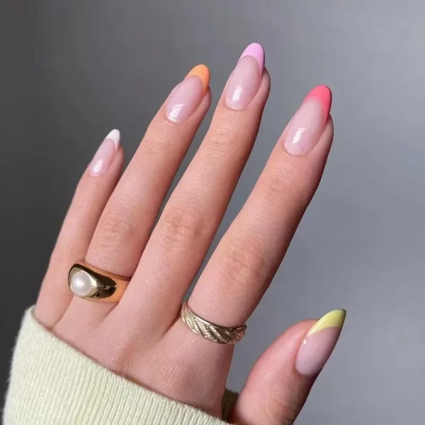 24pcs French Cat Eyes False Nails Almond Head Fake Nails for Manicure Beauty Glitter Shiny Artificial Nail Patch Press on Nails - Image 7