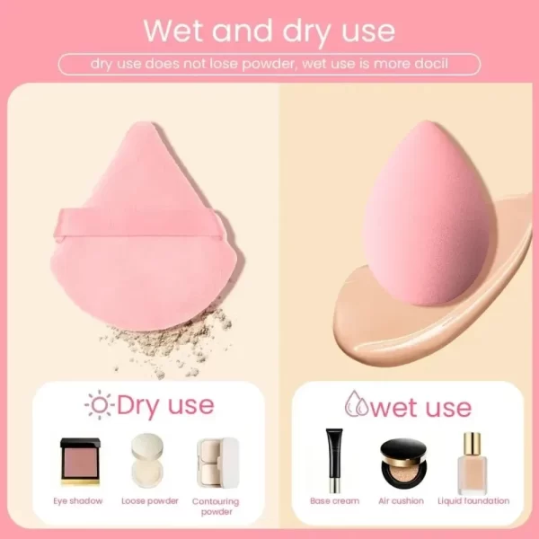 12/14Pcs Makeup Sponge Blender Beauty Egg with Storage Bottle Cosmetic Puff Foundation Sponges Powder Puffs Make Up Accessories - Image 4