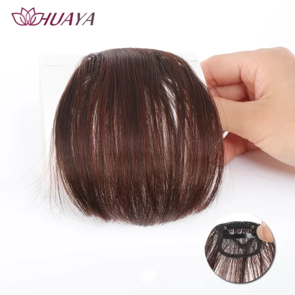HUAYA Synthetic Hair Bangs Clips Front Side Long Bangs Fake Fringe Clip In Hair Extensions Accessories for Women - Image 10