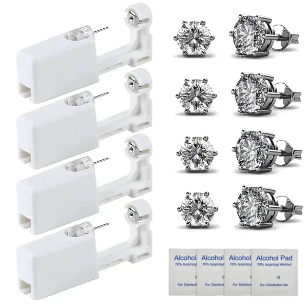 20pcs Safety Ear Piercing Gun Kit Disposable Disinfect Safety Earring Piercer Machine Studs Nose CLip Body Jewelry Piercing Tool - Image 7