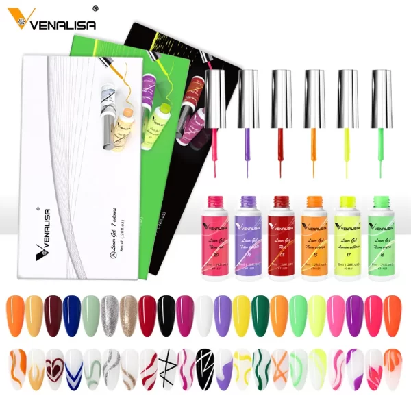 8ml VENALISA Liner Gel White Line French Nail Gel Polish 21 Colors Soak Off UV/LED Painting Gel Beautiful Semi Permanent Varnish - Image 32