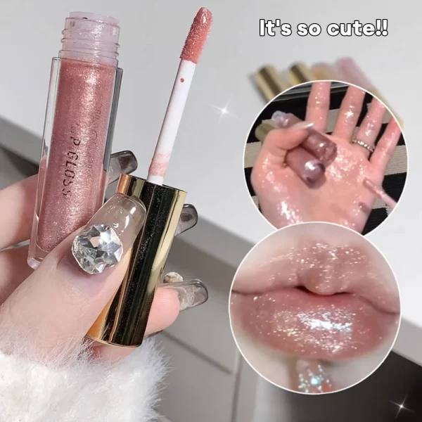 Waterproof Mirror Pearl Lip Gloss Lasting Moisturizing Liquid Lipstick Shine Glitter Diamond Lip Gloss Women Makeup Cosmetics - Image 5