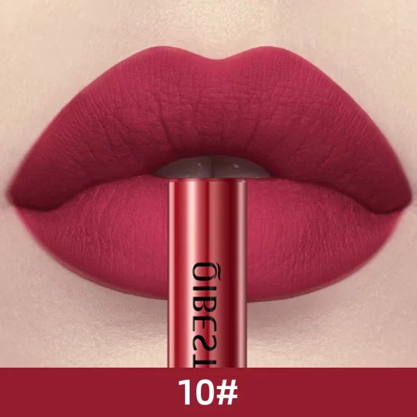 QIBEST Matte Liquid Lipstick Waterproof Long Lasting Velvet Mate Nude Red Lip Gloss Lint Tube Makeup Cosmetic Lipsticks Lipgloss - Image 9