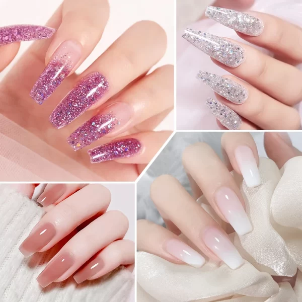 Manicure Set Complete Gel Nail Kit With LED UV Lamp Nail Drill Machine Polygels Kit For Nails Extension Gel Nail Art Kit Tools - Image 6
