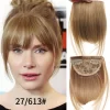 HUAYA Synthetic Hair Bangs Clips Front Side Long Bangs Fake Fringe Clip In Hair Extensions Accessories for Women - Image 21