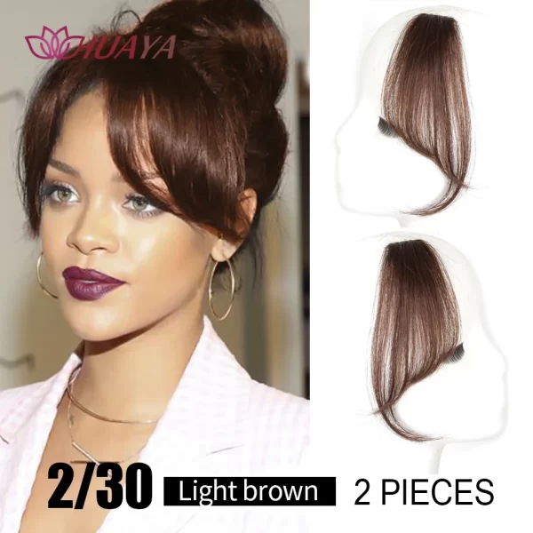 HUAYA Synthetic Hair Bangs Clips Front Side Long Bangs Fake Fringe Clip In Hair Extensions Accessories for Women - Image 15