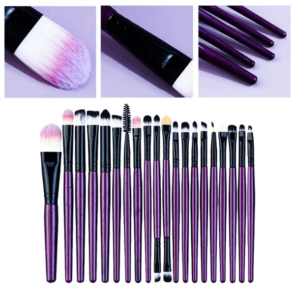 20Pcs Makeup Brush Set Eyeliner Brush Blending Brush Makeup Brushes for Cheeks Eye Cosmetic Foundation Brush Make Up Brushes Set - Image 3