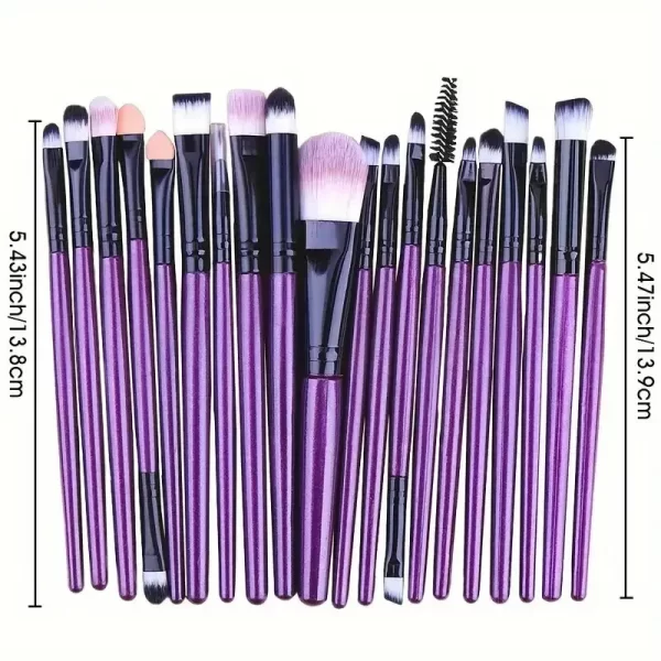20Pcs Makeup Brush Set Eyeliner Brush Blending Brush Makeup Brushes for Cheeks Eye Cosmetic Foundation Brush Make Up Brushes Set - Image 4