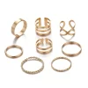 VKME Bohemian Vintage Ring Geometric Metal Ring Set Women Charm Joint Ring, Party Wedding Jewelry Gifts - Image 15