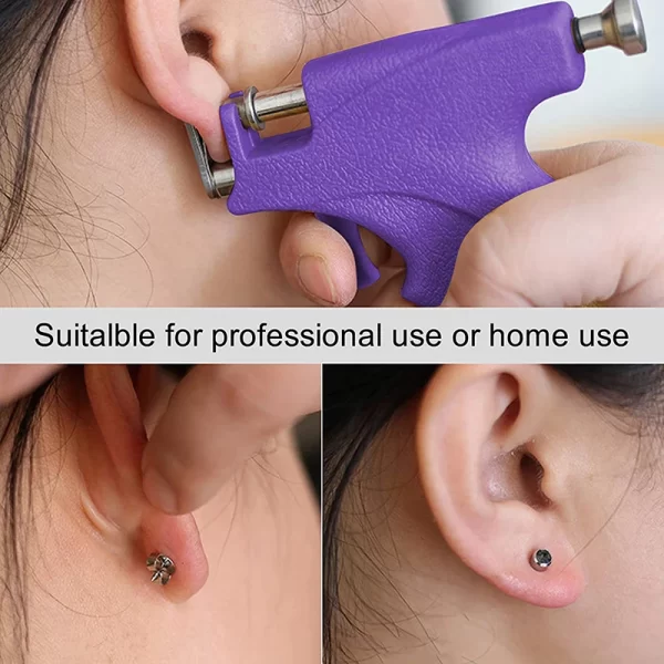 Professional Ear Piercing Gun Tools with Ear Stud Earring Sterile Nose Navel Helix Piercing Tool Set Body Jewelry Machine Kit - Image 5