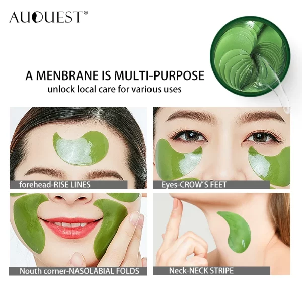 60pcs Seaweed Crystal Eye Mask Patches Hyaluronic Moisturizing Anti Dark Circles Beauty Patches For Eye Masks Skin Care AUQUEST - Image 3
