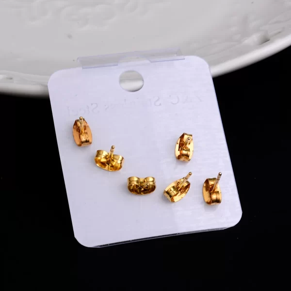 Stainless Steel Earrings Small Cute Butterfly Star Moon Heart Stud Earrings Set Punk Piercing Earing Women's Minimalist Jewelry - Image 6
