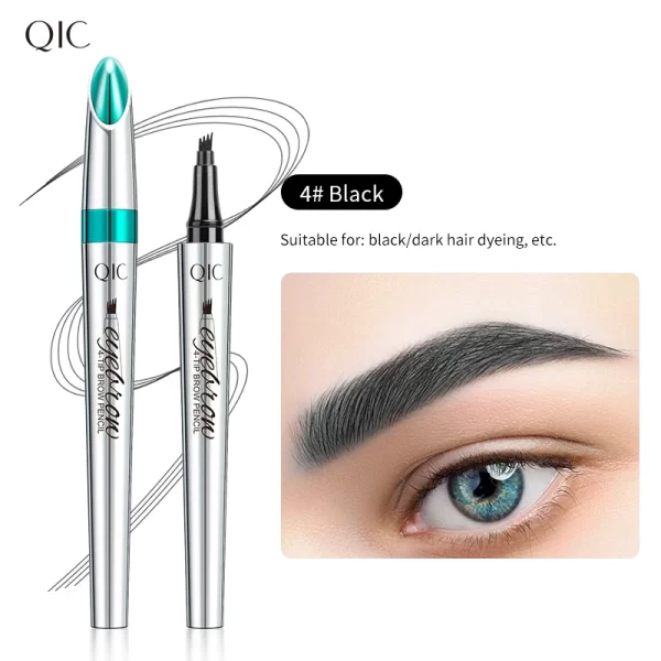 4 Points Eyebrow Tattoo Pen 5 Colors Liquid Brow Pencil Brown Microblading Ultra-Fine Eyebrow Pencil Waterproof Eyes Cosmetic - Image 10