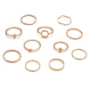 VKME Bohemian Vintage Ring Geometric Metal Ring Set Women Charm Joint Ring, Party Wedding Jewelry Gifts - Image 12