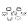 VKME Bohemian Vintage Ring Geometric Metal Ring Set Women Charm Joint Ring, Party Wedding Jewelry Gifts - Image 8